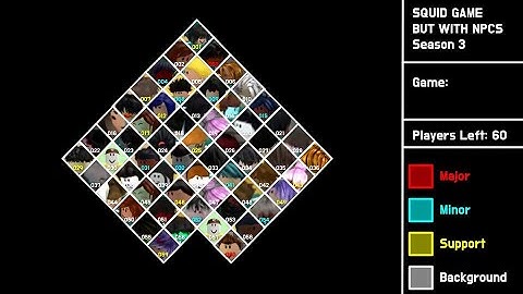 Sqiud game but with npcs season 3 elimination order #squidgame3 #npcs #roblox #squidgame | read desc