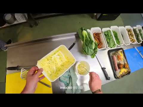 POV- cooking in the heat, trying to stay calm.