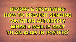 How to prevent sending vacation autoreply when a mail is sent to an alias in postfix?