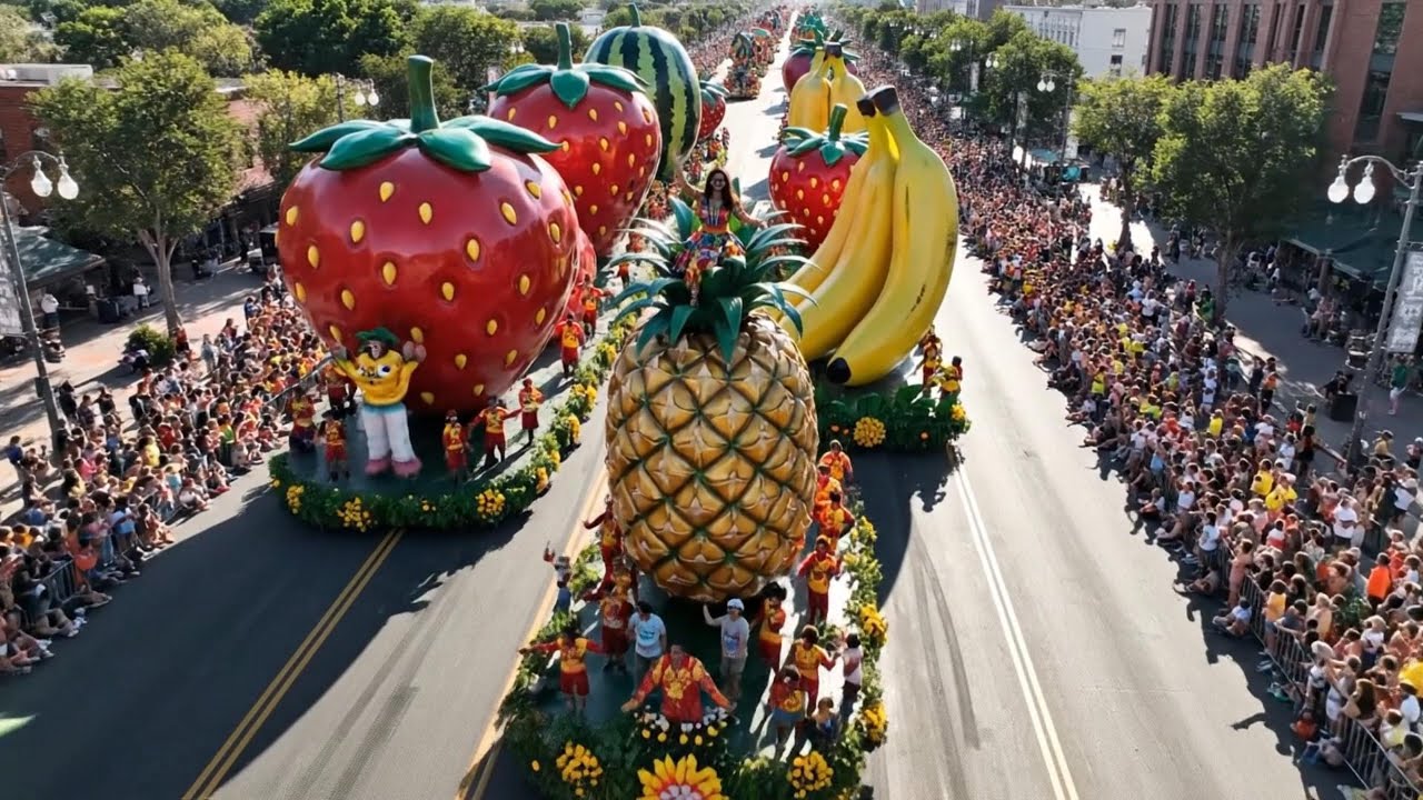 Giant Fruit Floats Parade  Cà Mau, Vietnam 2026