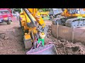 OH NO! Volvo L250G Slips into Construction Hole!