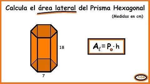 Área Lateral de un Prisma Hexagonal