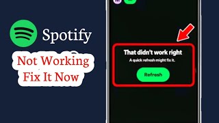 Spotify That Didn't Work Right Today? Try This Easy Fix!