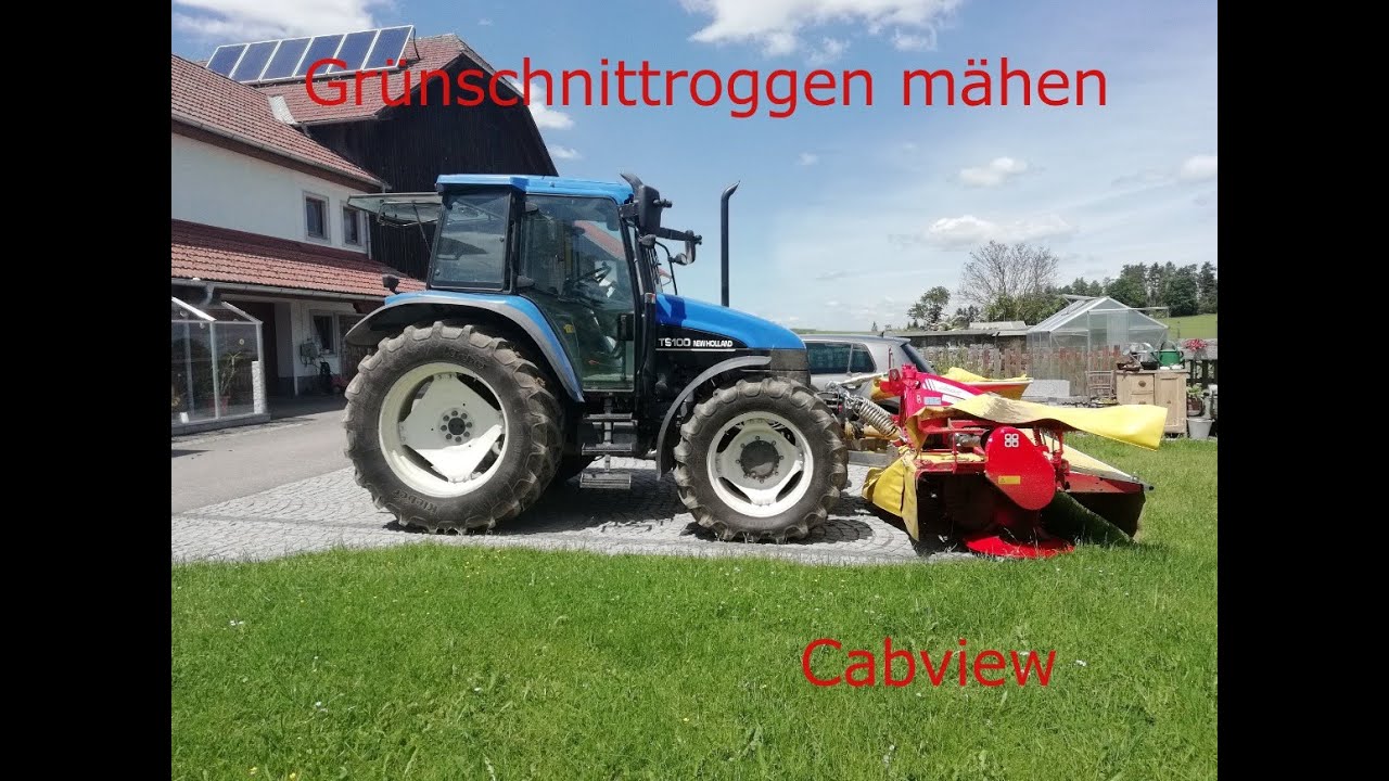 Grünschnittroggen mähen Uncut//Sound//Cabview