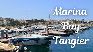 Walking Tour in Tangier Marina Bay in North of Morocco 🇲🇦