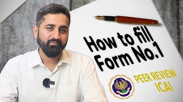 How to Fill Form No. 1 Peer Review (Part 1)