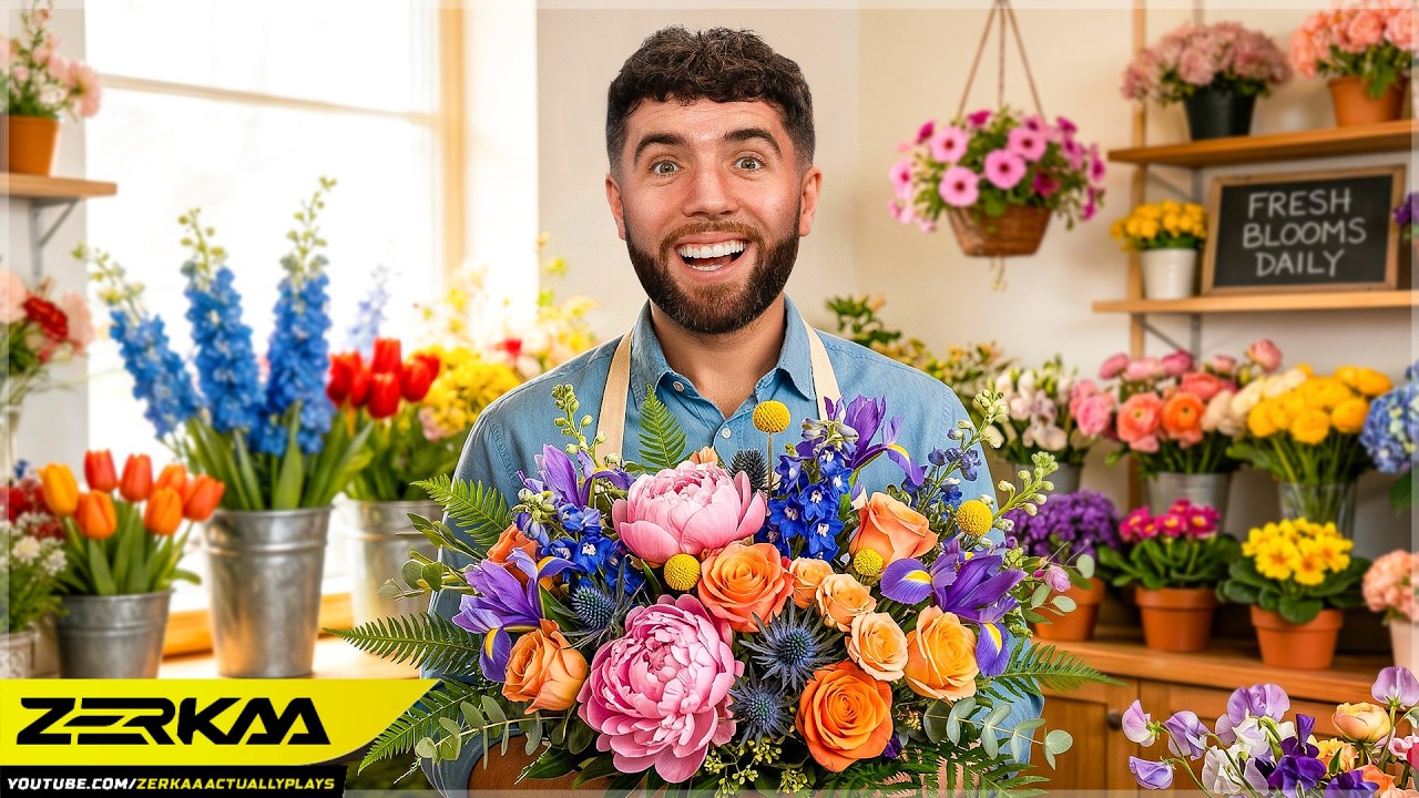 OPENING A FLOWER SHOP! (Mall Simulator #12)