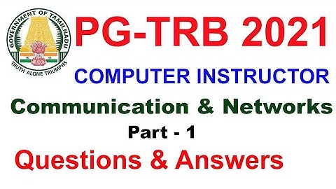 TRB  Computer Instructor💥💥 Communication and Network | questions and Answer | VIBRANT ONLINE ACADEMY