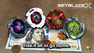 competitive beyblade x, except we play wager matches only (tournament vlog)