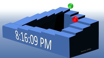 MatsClock 120090a - Free PowerPoint Digital Clock Visual Illusion Ladder PPT Timer