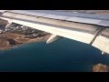 A320 landing in Heraklion airport, Crete, Greece