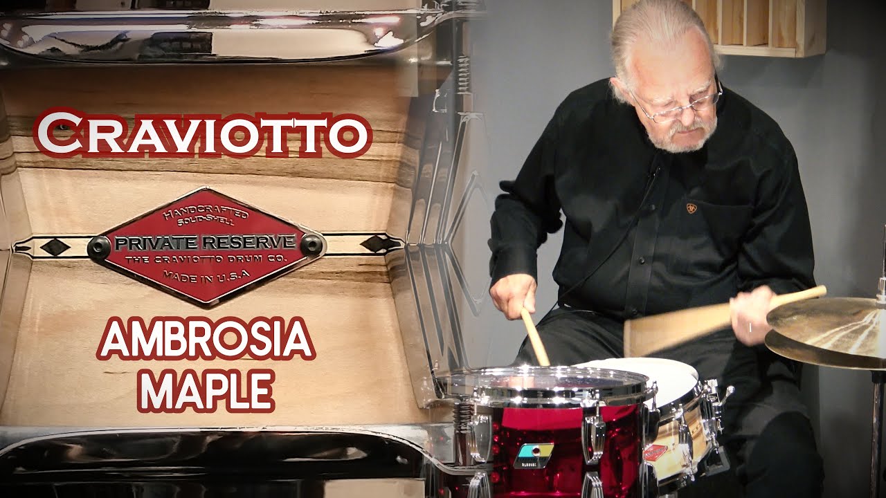 CRAVIOTTO Private Reserve Snare Drum - Ambrosia Maple - YouTube