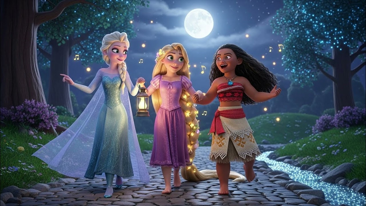 Elsa Moana Rapunzel Magical Song | Kids Video