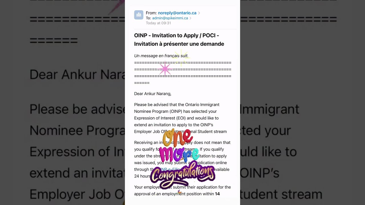  OINP Draw Update Double Success Today S Ontario Immigrant Nominee Program Under