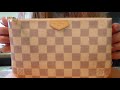 Louis Vuitton Double Zip Pochette Damier Azur Unboxing