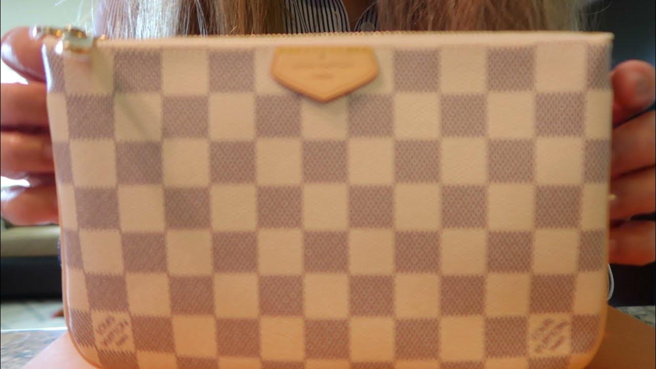 Louis Vuitton Double Zip Pochette Damier Azur Unboxing 