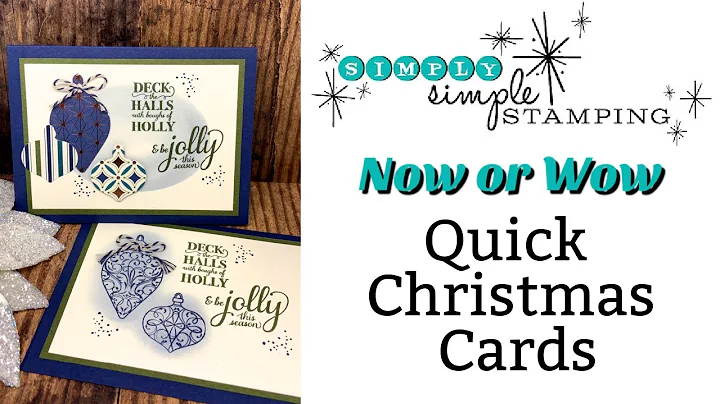 How to Make Christmas Cards Now or Wow Style