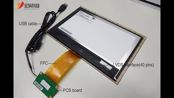 10.1 inch USB touch screen with tft lcd display