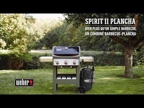 Barbecue à gaz Spirit II E-310 Noir avec plancha - Weber.