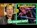 Vocal Coach REACTS - Bruce Dickinson "Longest held note" (LIVE)