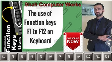 What are the use of Function keys F1 to F12 on Keyboard Pashto