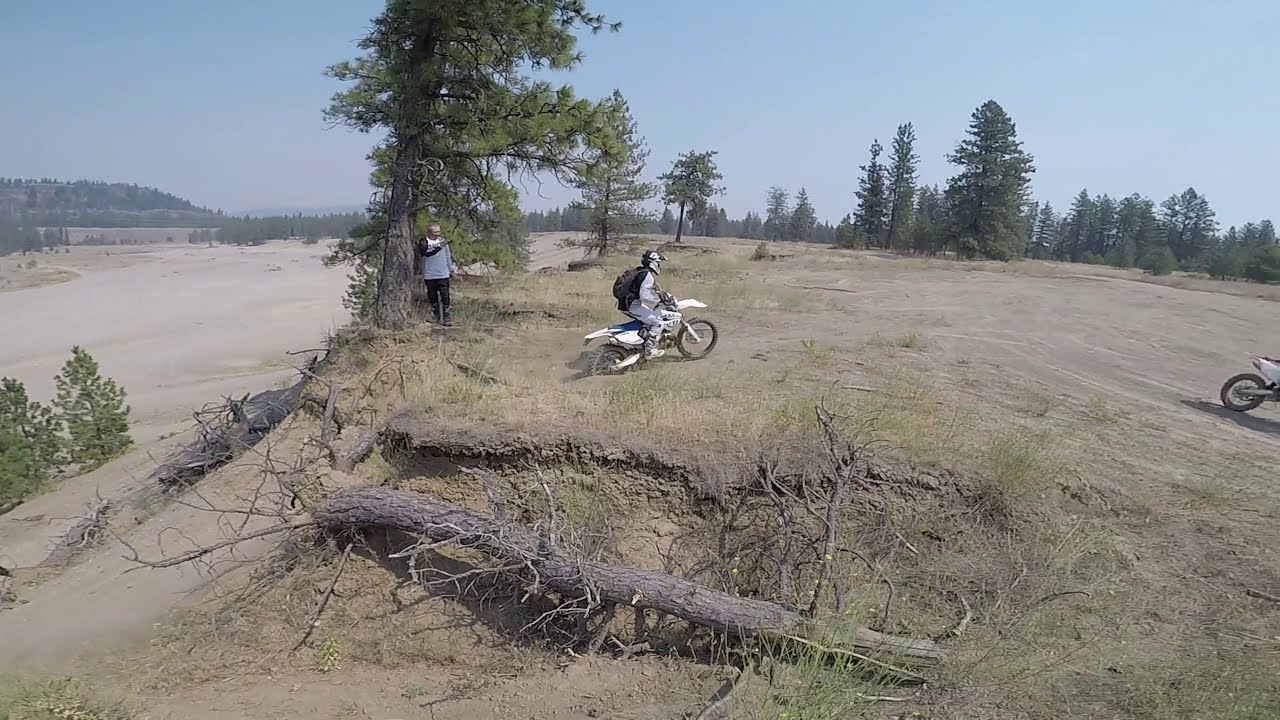 Spokane WA- Riverside State Park ORV First ride on KTM 300xc flipped and crashed bike pretty good