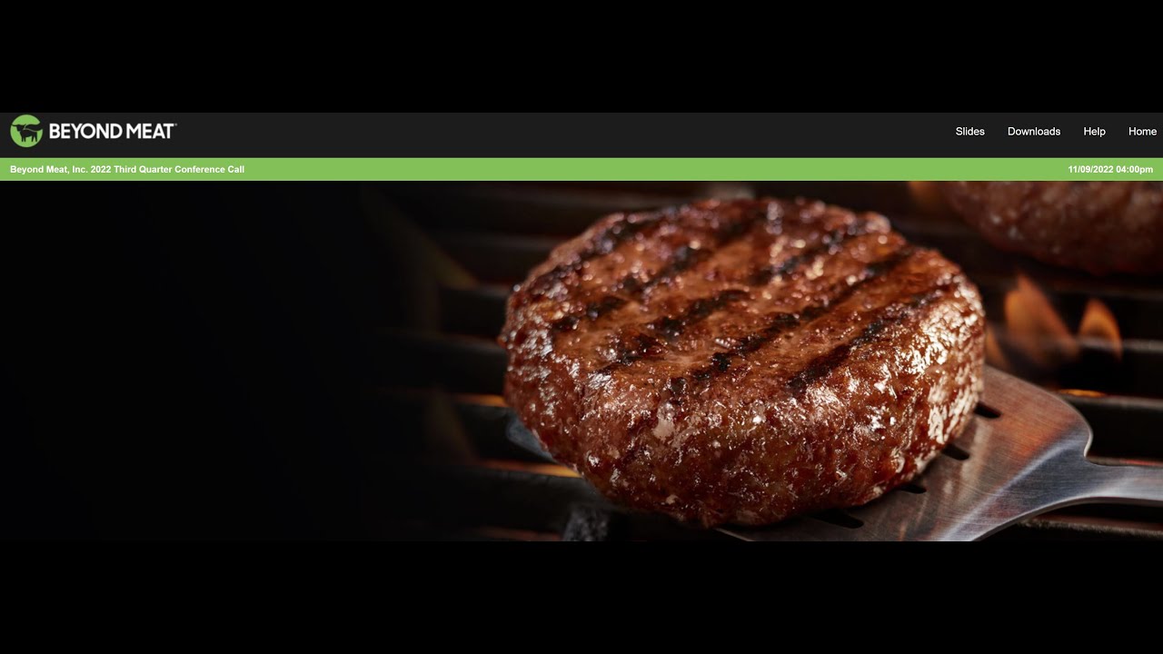 Beyond Meat (BYND) Q3 2022 Earnings Call YouTube