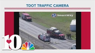 I-75 South in Lenoir City down to one lane after crash