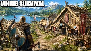 Day 1 in This Open World Viking Survival Game…