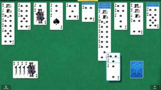 Playing a new, extra easy Solitaitere Level Spider card game