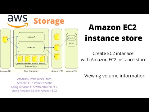 Amazon EC2 instance store || AWS tutorial video  || Amazon EC2 data storage