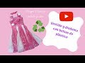 Cómo hacer un vestido con bolsas plásticas. How to make a dress with plastic bags