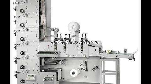 Label Flexo Printing Machine with 3 Die Cutting Station