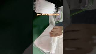 Garment Wholesaler Use Multi Function Pillow Packing Machine Sport Vests Wrapping Machine | SAYOK