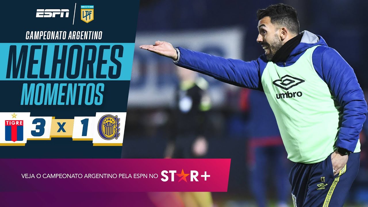 TIGRE VENCE ROSARIO CENTRAL COM GOLAÇO E AUMENTA PRESSÃO SOBRE TÉVEZ PELO ARGENTINO