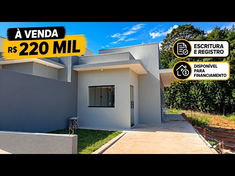 NEW 2-BEDROOM HOUSE AVAILABLE FOR FINANCING R$ 220,000 - Code: 2635