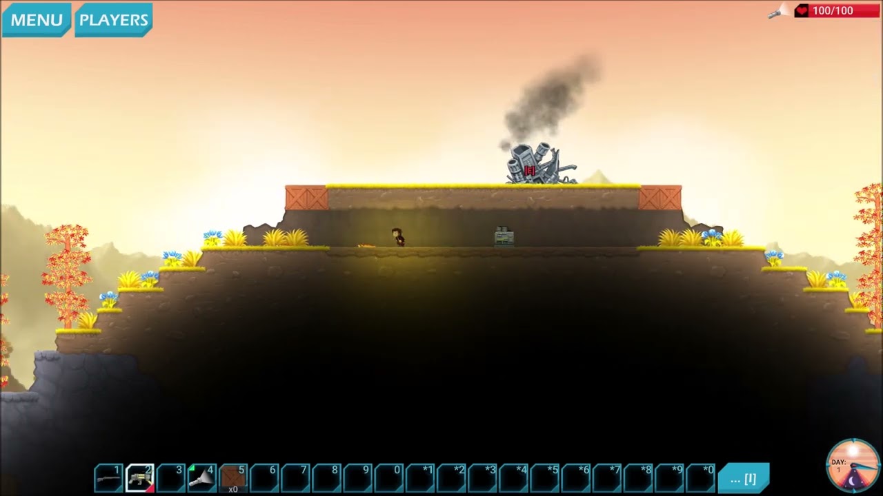 Crashing another ship - Dig or Die