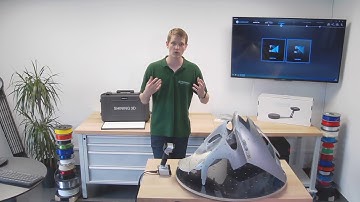 3D Scanning with Shining3D EinScan HX Laser Scan Part 1   scooter front