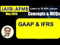 GAAP &amp; IFRS JAIIB-AFMB MAY 26 - Get 2 Marks in 10 Min: Exam Points with MCQs #S97