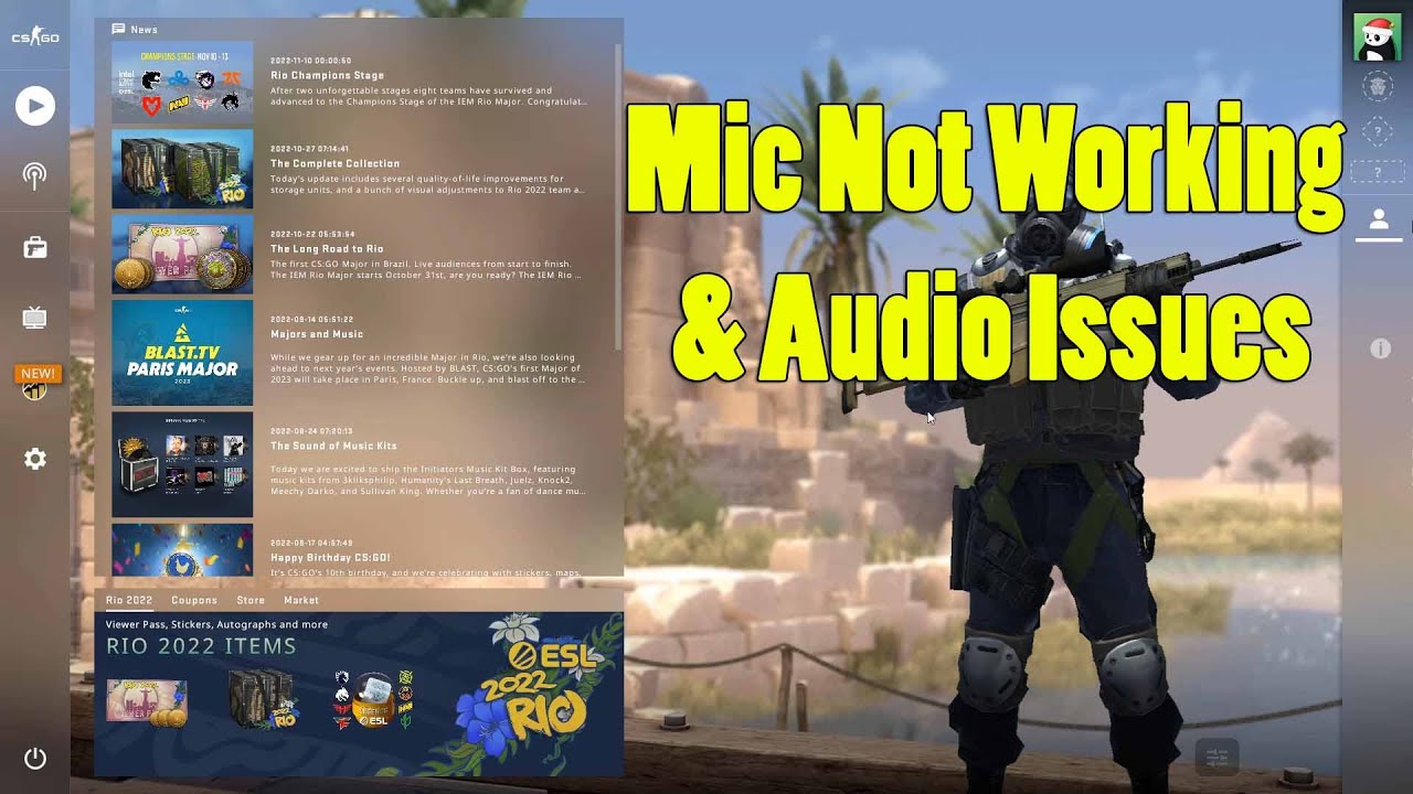 How To Fix Mic Not Working & Audio Issues In Csgo - Youtube