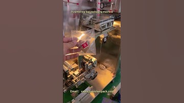 Pyramid tea bag packaging machine for lemongrass tea #packagingmachine #teabag #lemongrasstea