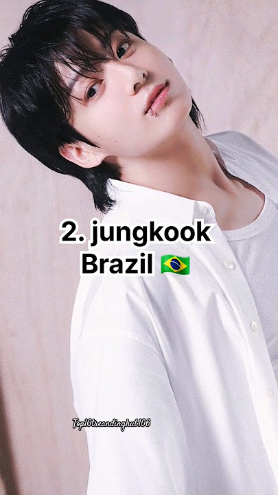 most popular countries that love each bts members💜#bts #top10treandinghub #jungkook #taehyung