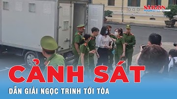 Hình ảnh cảnh sát dẫn giải người mẫu Ngọc Trinh tới tòa | Tin tức