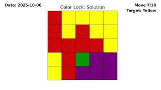 Color Lock Solution: 10/06/2025