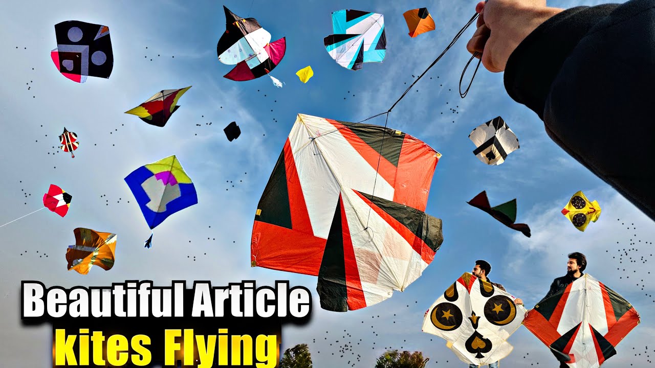 Flying Big kites🤩Dhai Tawo Sy Paich Kia Aj😂Indian Style Paich || New Kite Cutting Video😁!