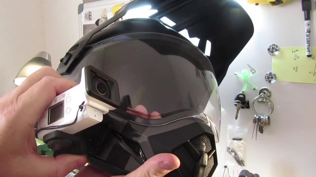 Mounting Sony FDR-X3000 Action Camera To Motorcycle Helmet - YouTube