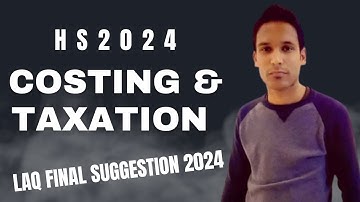 Hs 2024 Costing and Taxation suggestion| class 12 wbchse cost of labour and methods of remuneration|