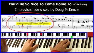 You'd Be So Nice To Come Home To - jazz piano tutorial