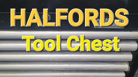Halfords Industrial 6 Draw Tool Chest / Box Review