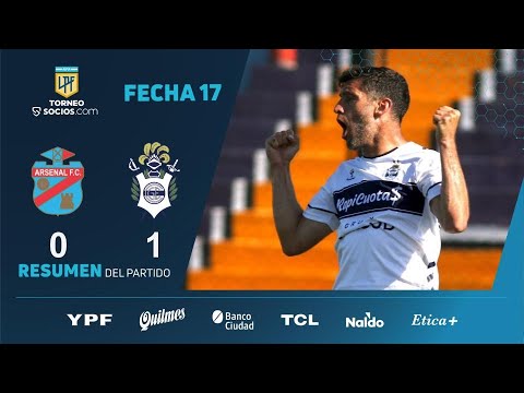 #TorneoSocios | Fecha 17 | resumen de Arsenal - Gimnasia